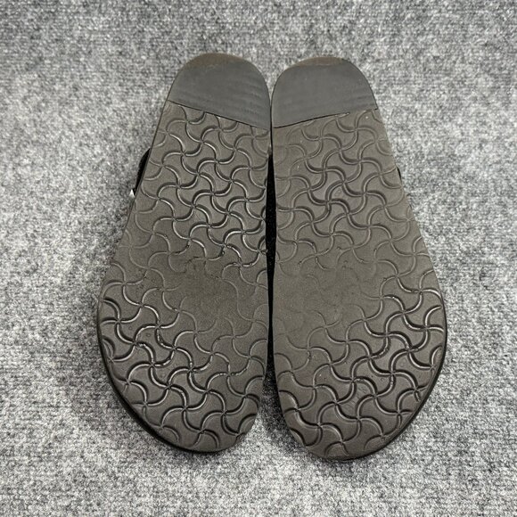 Birkenstock London Clogs Mens Size 11 Black Oiled Leather Slip On Buckle Sandals main image 7